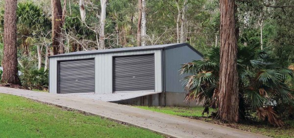 shed on a Sloped Driveway